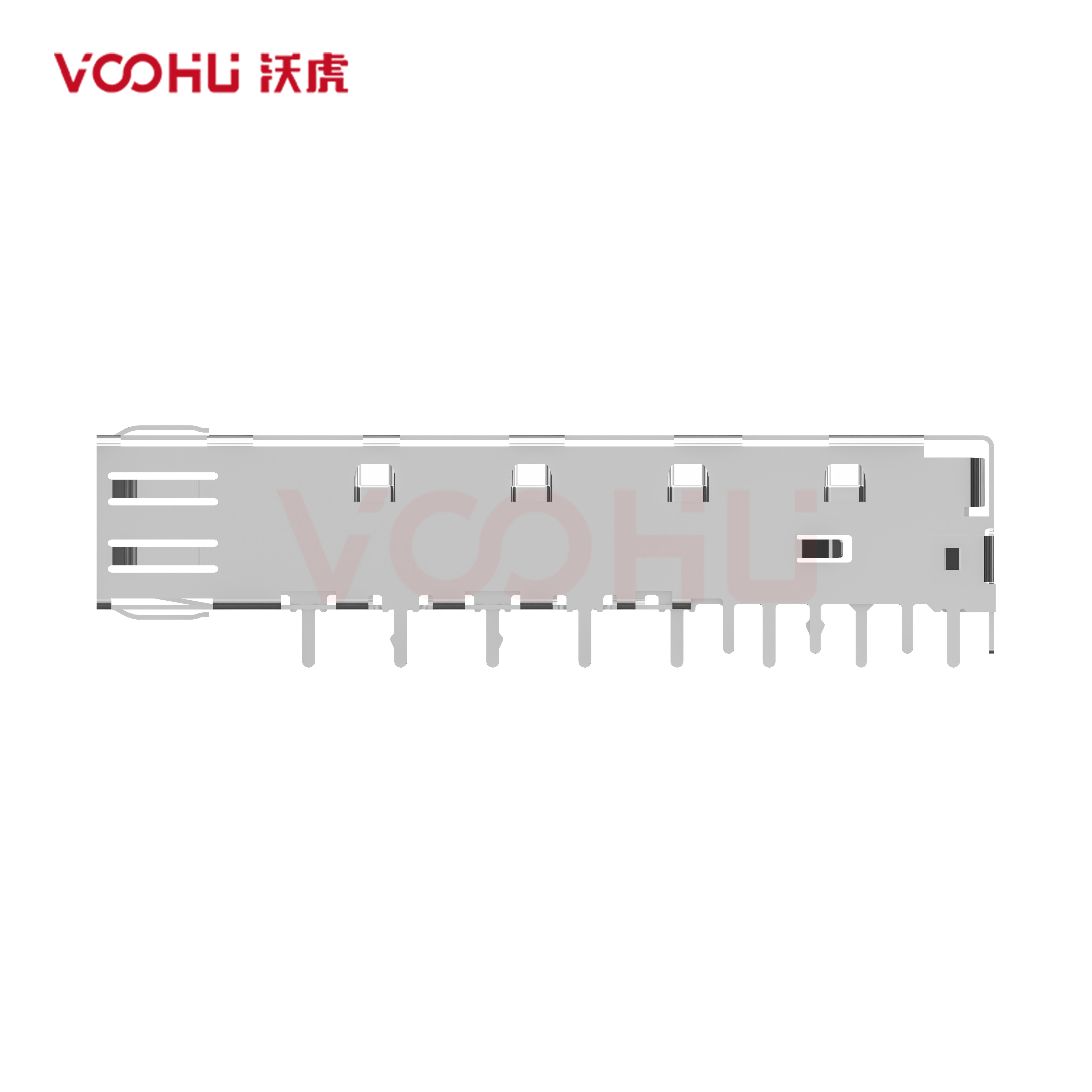 WH81-111-00006-1 SFP 1 × 1 5G Cage Solder  Fiber Optic cages