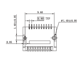 WHSFP30111F002 25G 1 × 1  SMD Connector Gold Plated30U  Connectors