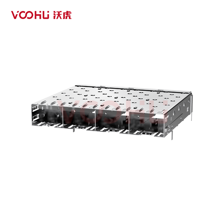 WHSFP01214W002 SFP 1 × 4 5G Cage Solder  Fiber Optic cages