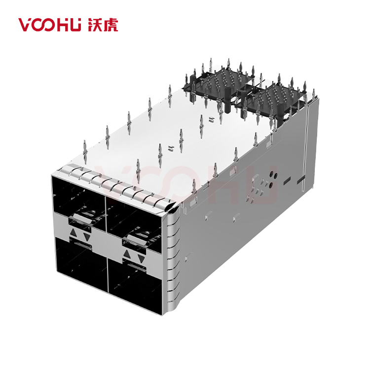 WHSFP32222F003 SFP28 2×2 25G Cage+Connectors Fiber Optic cages