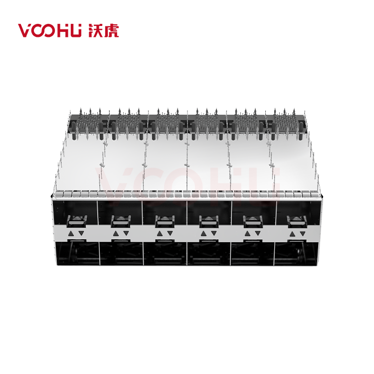 WHSFP32226F002 SFP28 2×6 25G Cage+Connectors Fiber Optic cages