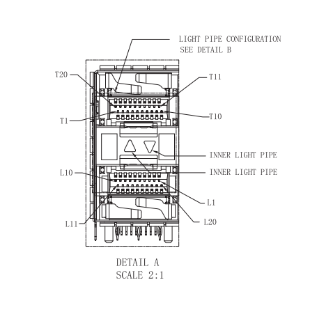 WHSFP32226F006 SFP28 2×6 25G Cage+Connectors Fiber Optic cages