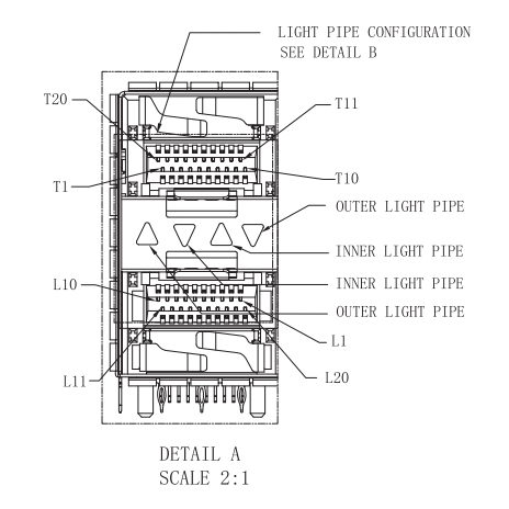 WHSFP32126F004 SFP28 2×6 25G Cage+Connectors Fiber Optic cages