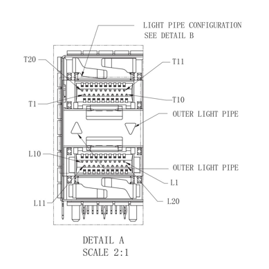 WHSFP32326F004 SFP28 2×6 25G Cage+Connectors Fiber Optic cages